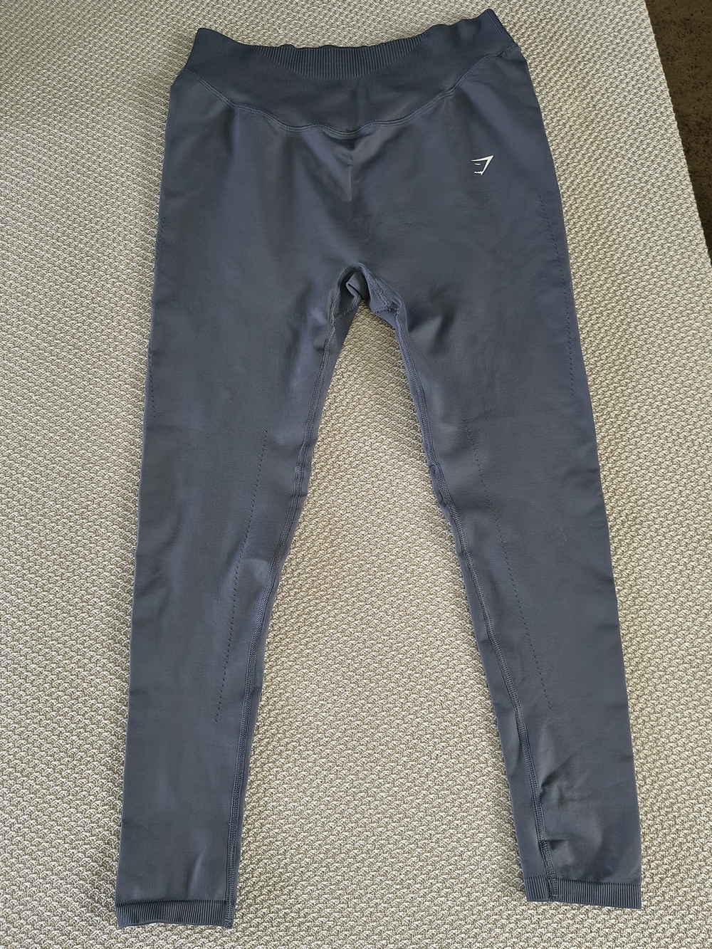 Gymshark Charcoal Gray Compression High-Rise Seam Detail Leggings